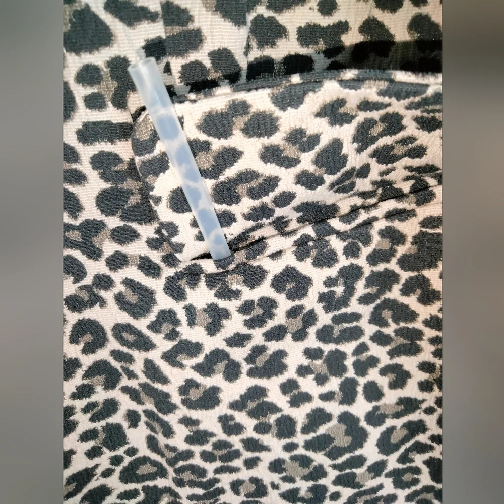 Zadig & Voltaire (Size 36) Animal Print Button Interior Lined LS Blazer Jacket